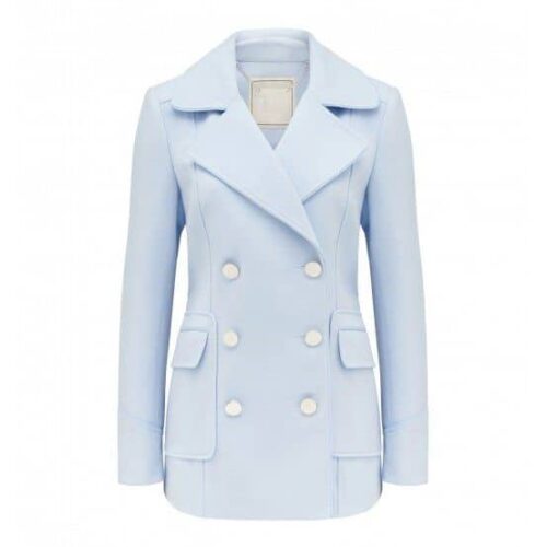 Sky Blue Coat - Men & Women - Custom made to your body.