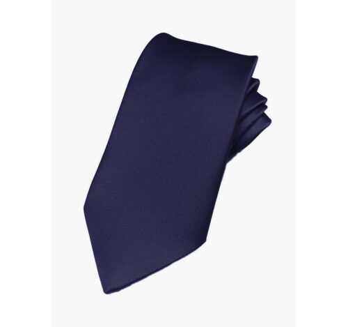 Fellini Italian Satin Tie Navy