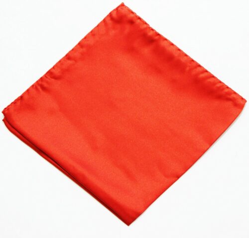 Plain Orange Pocket Square