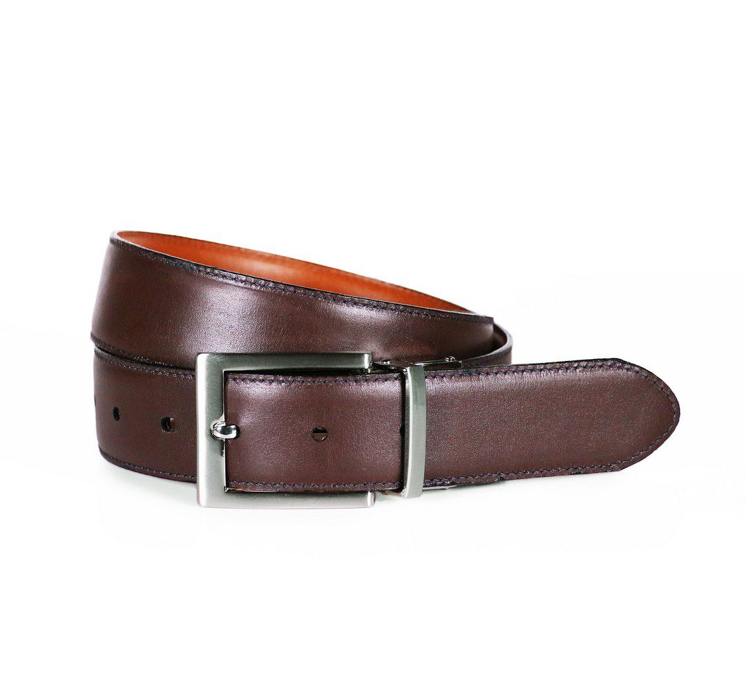 Pierre Cardin – Reversible Leather Brown/Tan Belt - Tailor Made Suits
