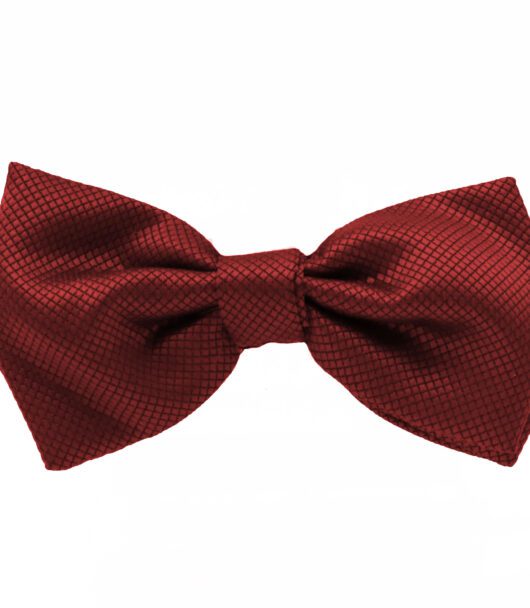 Fellini Jacquard Burgundy Bowtie