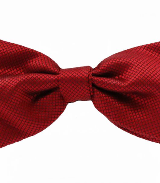 Fellini Jacquard Red Bowtie