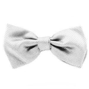 Fellini Jacquard Silver Bowtie