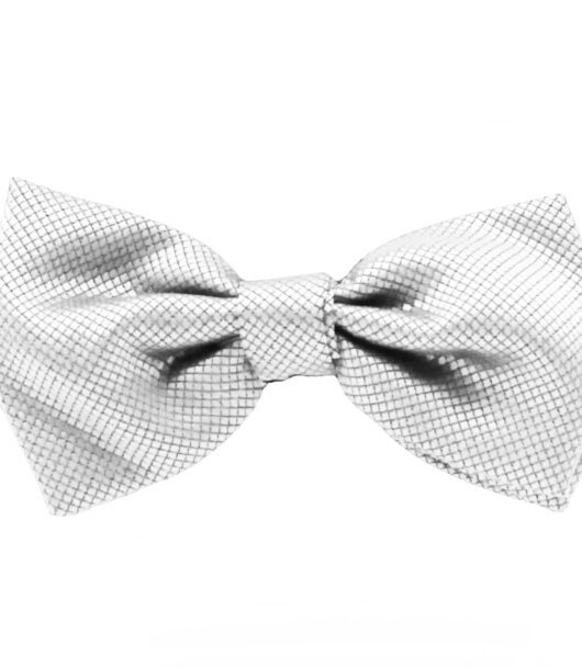 Fellini Jacquard Silver Bowtie