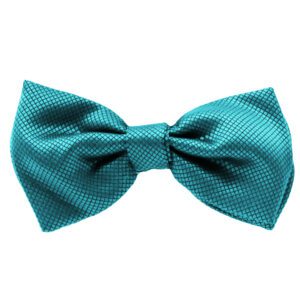 Fellini Jacquard Teal Bowtie