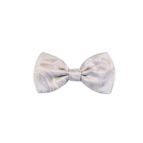 Champagne Paisley Silk Bowtie