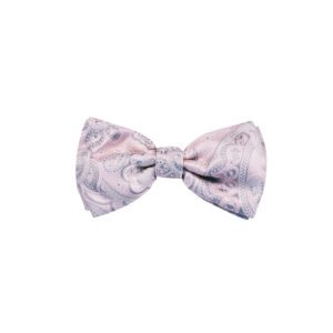 Pink Paisley Silk Bowtie