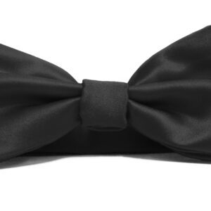 Fellini Plain Black Bowtie