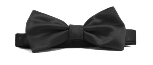 Fellini Plain Black Bowtie