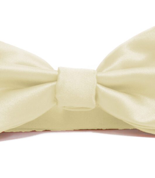 Fellini Plain Ivory Bowtie