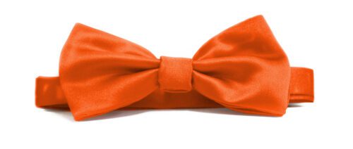 Fellini Plain Orange Bowtie