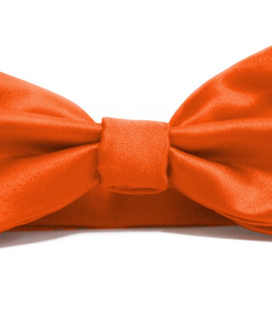 Fellini Plain Orange Bowtie