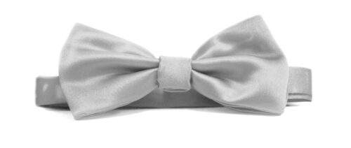 Fellini Plain Silver Bowtie