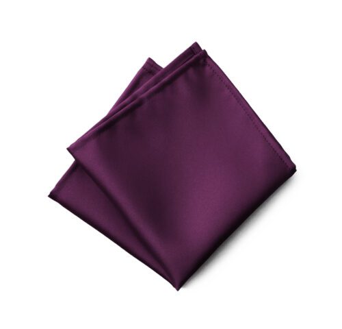 Fellini Plain Purple Pocket Square