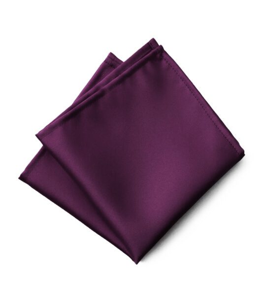 Fellini Plain Purple Pocket Square