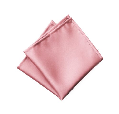 Fellini Plain Rose Pocket Square