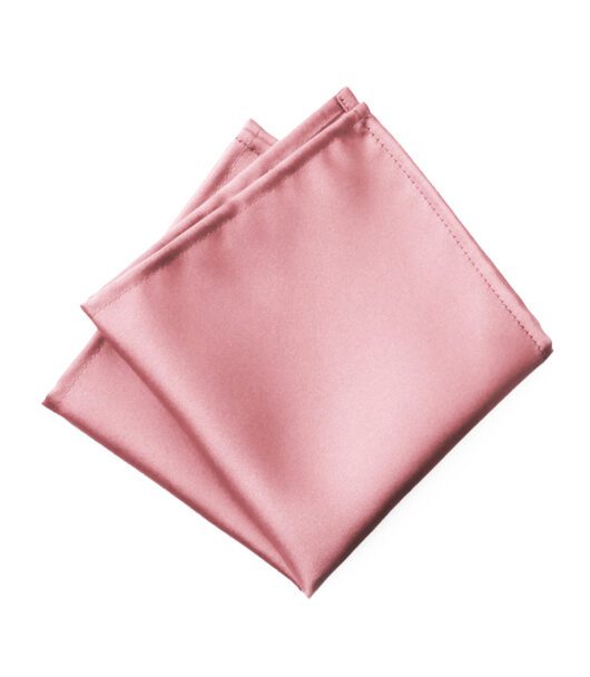 Fellini Plain Rose Pocket Square