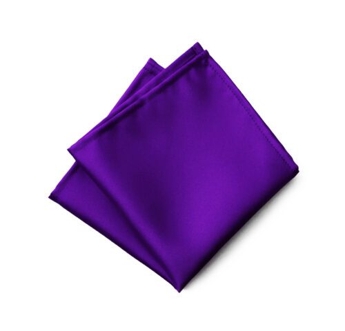 Fellini Plain Violet Pocket Square