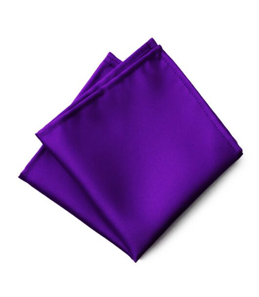 Fellini Plain Violet Pocket Square