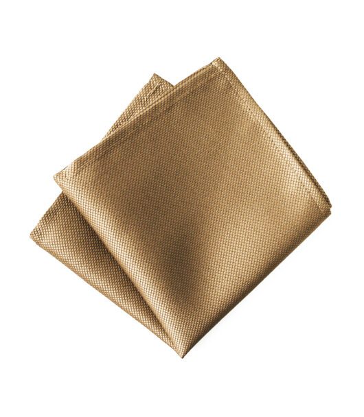 Jacquard Beige Pocket Square