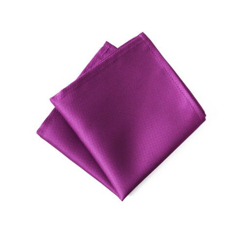 Jacquard Fuchsia Pocket Square