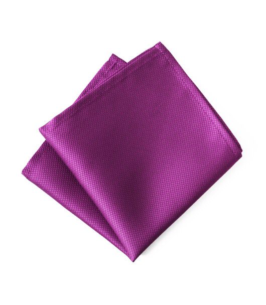 Jacquard Fuchsia Pocket Square