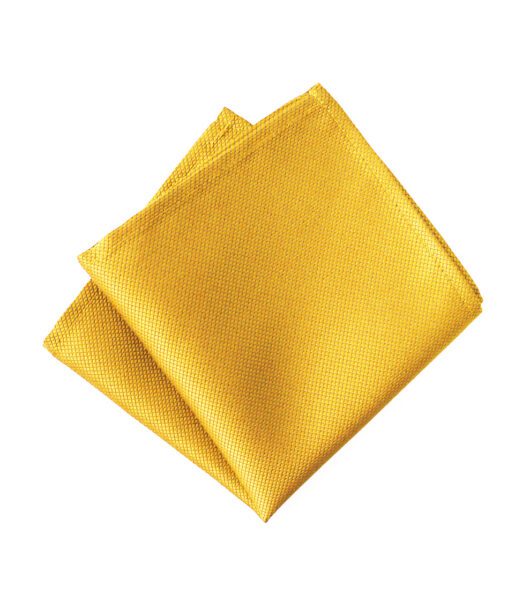 Jacquard Gold Pocket Square