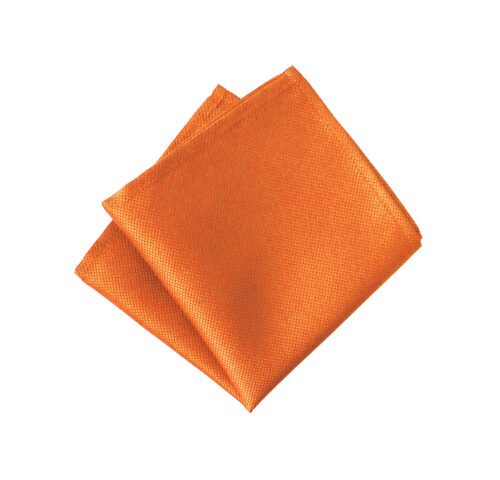 Jacquard Orange Pocket Square