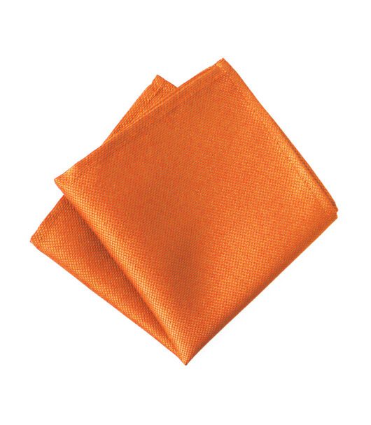 Jacquard Orange Pocket Square