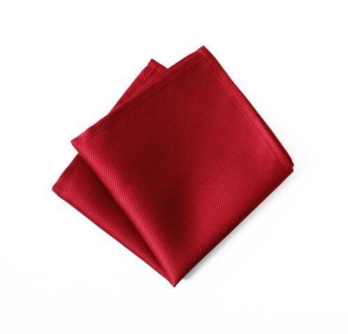 Jacquard Red Pocket Square