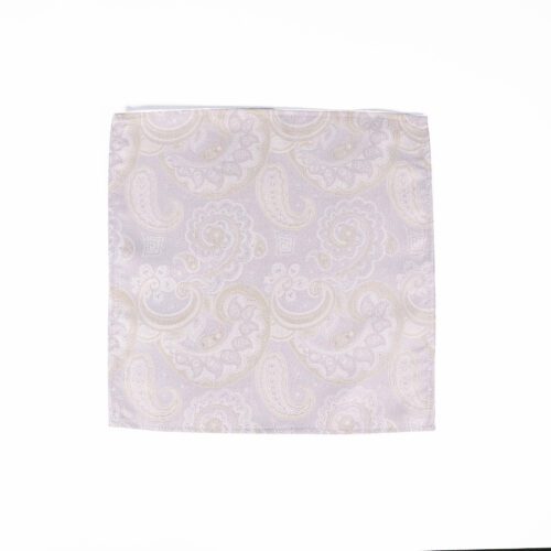 Champagne Paisley Pocket Square