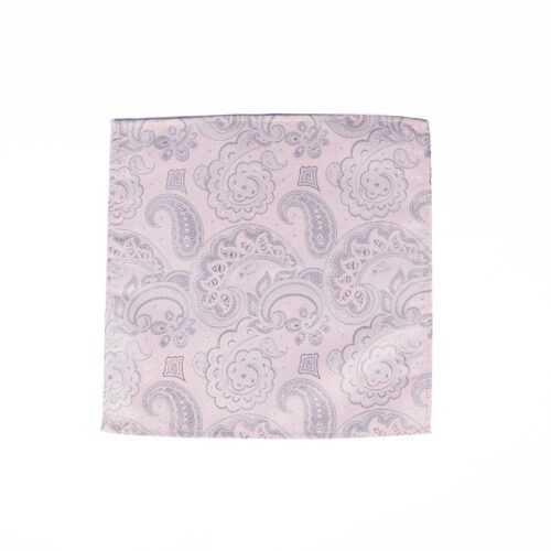 Pink Paisley Pocket Square