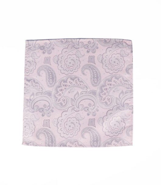 Pink Paisley Pocket Square