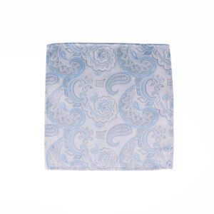 Sky Blue Paisley Pocket Square