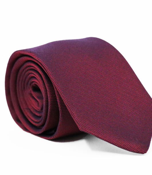 Premium Fellini Burgundy Matte Silk Tie