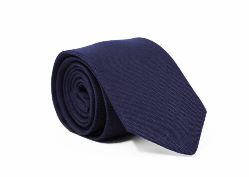 Premium Fellini Navy Matte Silk Tie