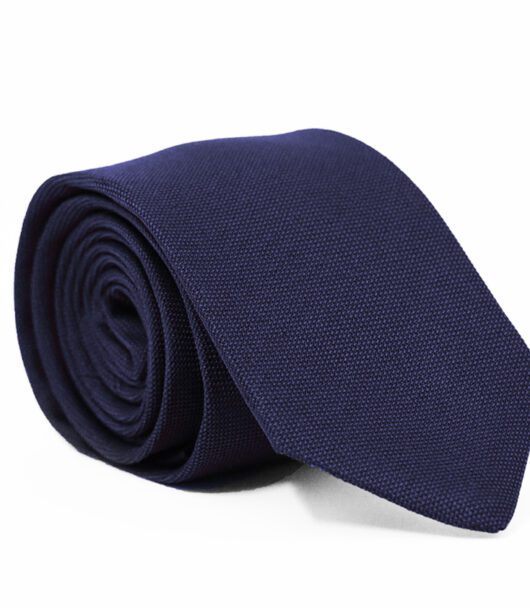 Premium Fellini Navy Matte Silk Tie