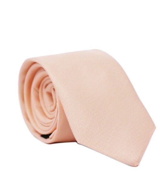 Premium Fellini Peach Matte Silk Tie